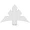 Ekena Millwork Alberta Architectural Grade PVC Gable Bracket, 36"W x 22 1/2"H x 4"D x 6"F, 15/12 Pitch GBP036X23X0406ALB00 - alternate 5